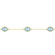 Bracelet Femme - topaze - Or 18 Carats - Longueur : 18 cm