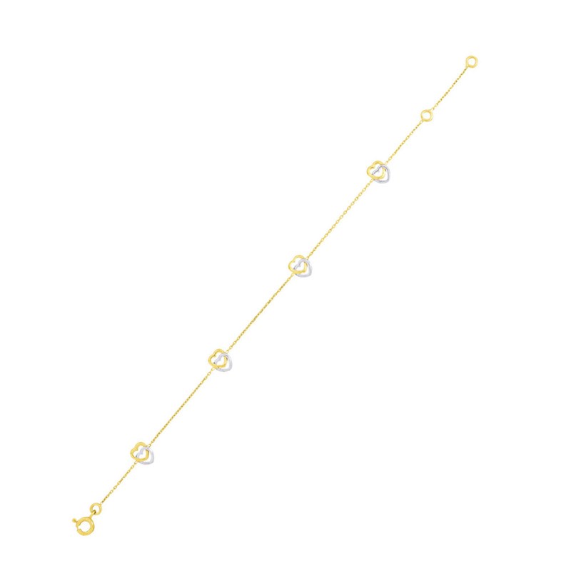 Bracelet Femme - Or 18 Carats - Longueur : 18 cm