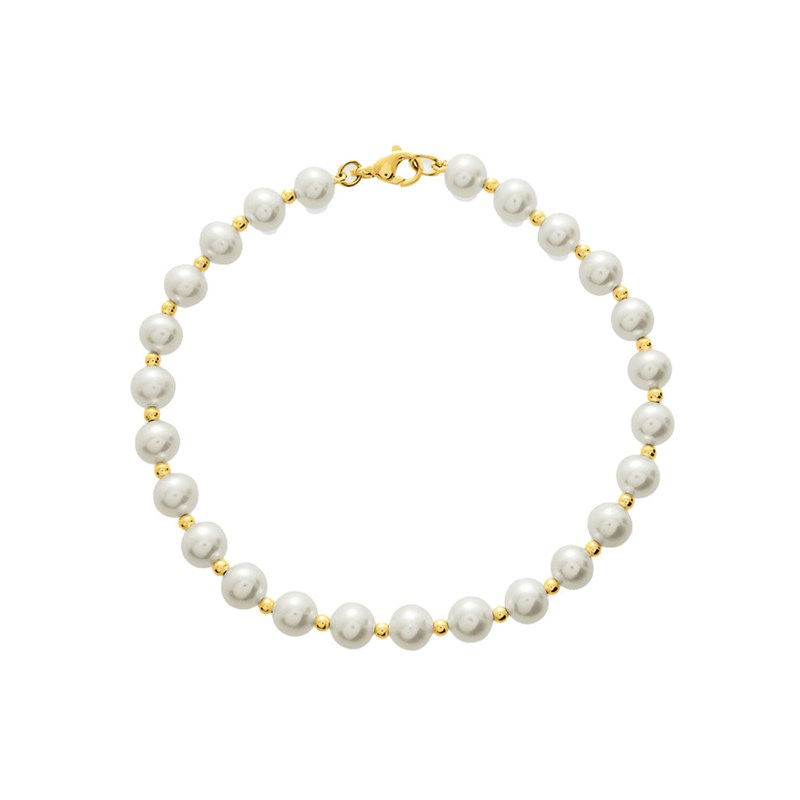 Bracelet Femme - perle - Or 18 Carats - Longueur : 18 cm - vue 2