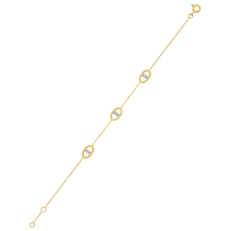 Bracelet Femme - Or 18 Carats - Longueur : 18 cm - vue 2