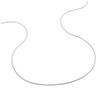 Bracelet femme 18 cm - Maille Serpentine ronde - Or  blanc 18 Carats - Largeur 0.8 mm - vue V3