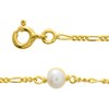 Bracelet femme 18 cm - perle - Or 18 Carats - vue V1