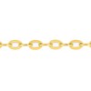 Bracelet femme 18 cm - Forçat miroir - Or 18 Carats - vue V2