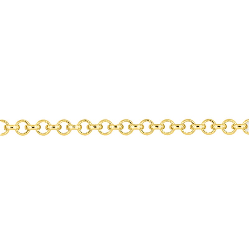 Bracelet femme 18 cm - Maille Jaseron - Or 18 Carats - Largeur 1.8 mm - vue 2