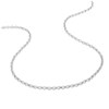 Bracelet femme 18 cm - Maille Singapour - Or blanc 18 Carats - Largeur 1.7 mm - vue V3
