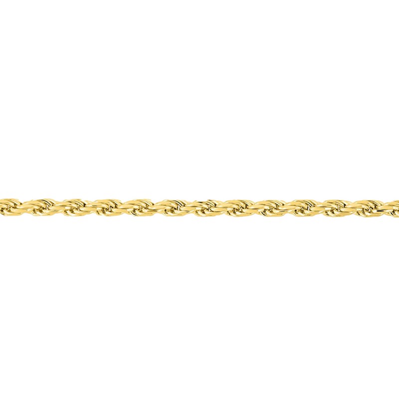 Bracelet femme 18 cm - Maille corde - Largeur 1.1 mm - Or 18 Carats - vue 2