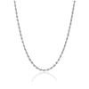 Bracelet femme - Maille corde - Or blanc 18 Carats - Largeur 1.6 mm - vue V1