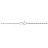 Bracelet femme - Maille corde - Or blanc 18 Carats - Largeur 1.6 mm - vue V4