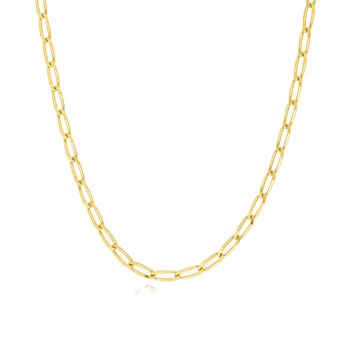 18 cm Gemengde Armband - Paard - 18 Karaat Goud - Breedte 2 mm