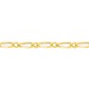 Bracelet Mixte 18 cm  - Cheval alterné - Or 18 Carats - Largeur 2 mm - vue V2