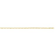 Bracelet Mixte 18 cm - Forçat Marine - Or 18 Carats - Largeur 4 mm