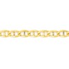 Bracelet Mixte 18 cm - Gourmette Marine - Or 18 Carats - Largeur 3 mm - vue V2