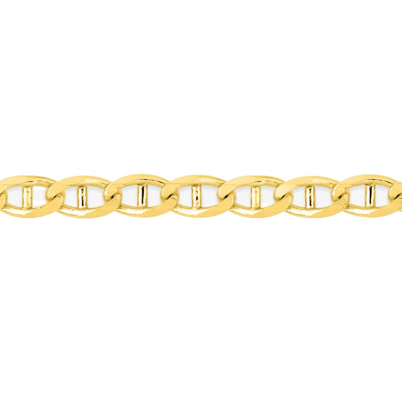 Bracelet Mixte 18 cm - Gourmette Marine - Or 18 Carats - Largeur 3 mm - vue 2