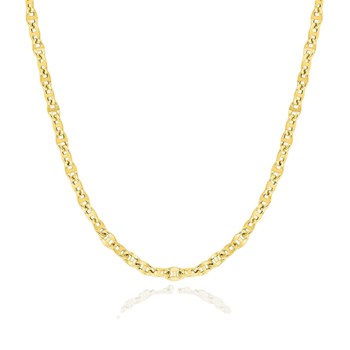 Mixed Necklace 45 cm - 18 carat gold - Width 2.5 mm