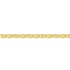 Bracelet Mixte 18 cm - Fantaisie - Or 18 Carats - Largeur 4 mm - vue V2