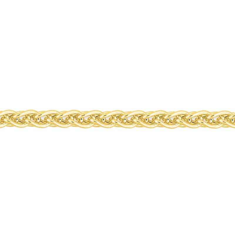 Bracelet mixte 18 cm - Maille Spiga - Or 18 Carats - Largeur 2 mm - vue 2