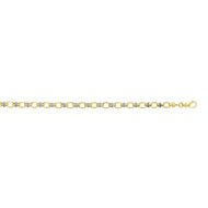 Bracelet femme 18 cm - Fantaisie - Bicolore - Or 18 Carats