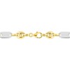 Bracelet Homme 20 cm - Or bicolore 18 Carats - vue V3