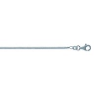 Chaine Brillaxis maille serpent argent 45 cm