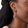 Boucles d'oreilles femme Fossil Georgia acier doré - vue V2