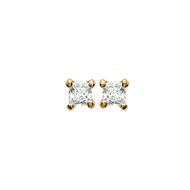 Boucles d'oreilles Brillaxis oxydes carré 4 mm