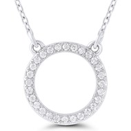 Collier Brillaxis cercle diamant or blanc 18 carats