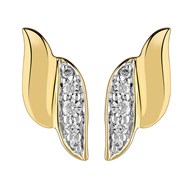 Boucles d'oreilles Brillaxis or bicolore diamants