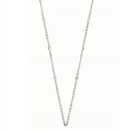 Collier Brillaxis chaine cubes or blanc 18 carats