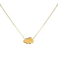 Collier Brillaxis nuage plaqué or