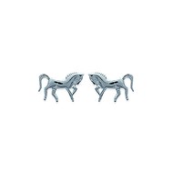 Boucles d'oreilles Brillaxis cheval argent