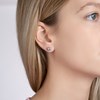 Boucles d'oreilles Brillaxis boule argent 4mm - vue V2