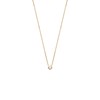 Collier Brillaxis solitaire plaqué or - vue V3