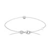 Bracelet Brillaxis argent rhodié oxydes - vue V1