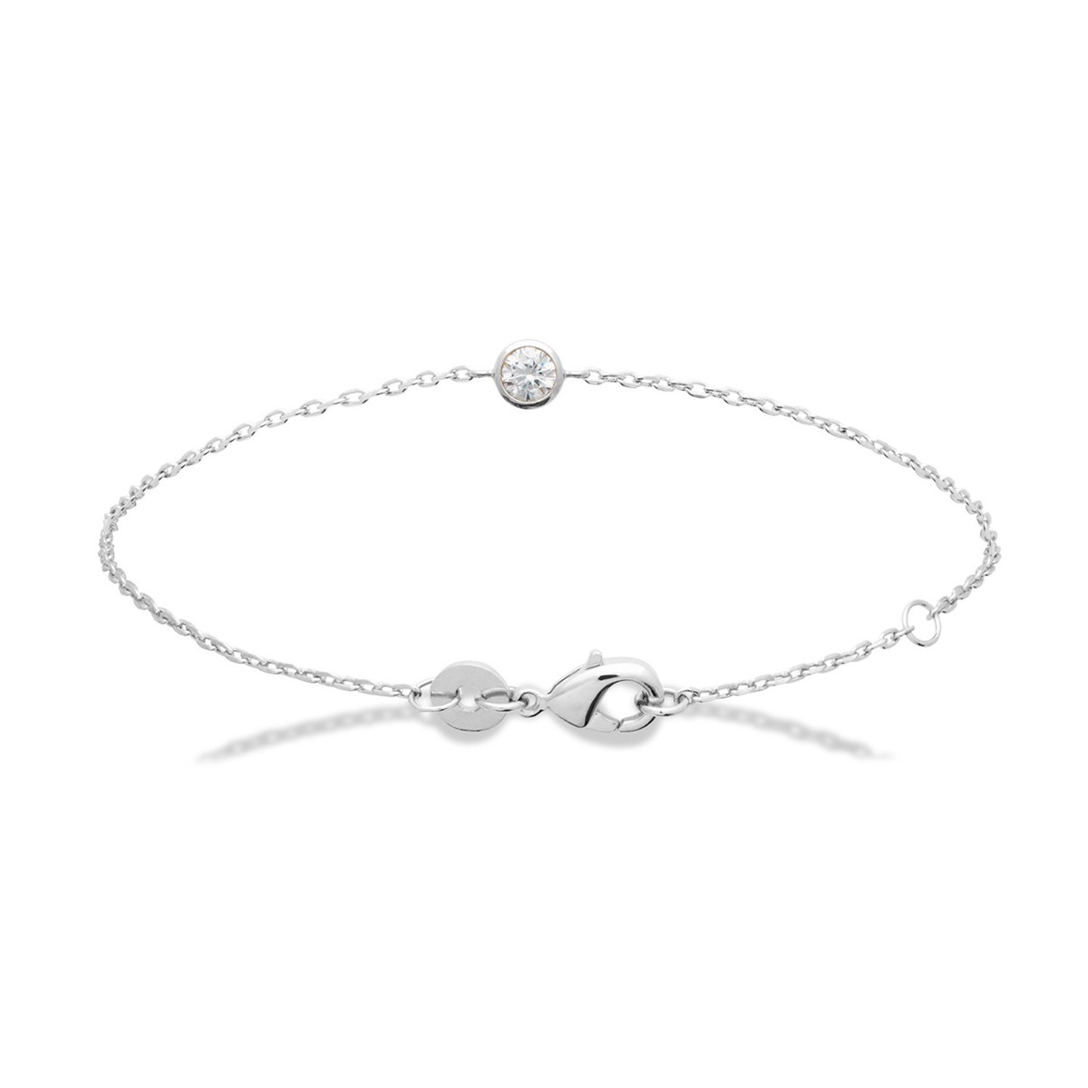 Bracelet Brillaxis argent rhodié et oxyde
18 cm