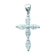 Pendentif Brillaxis croix empierrée