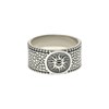 Bague Jonc Homme Argent Soleil - vue V1