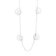 Collier Argent Rhodié Diamanté Maria