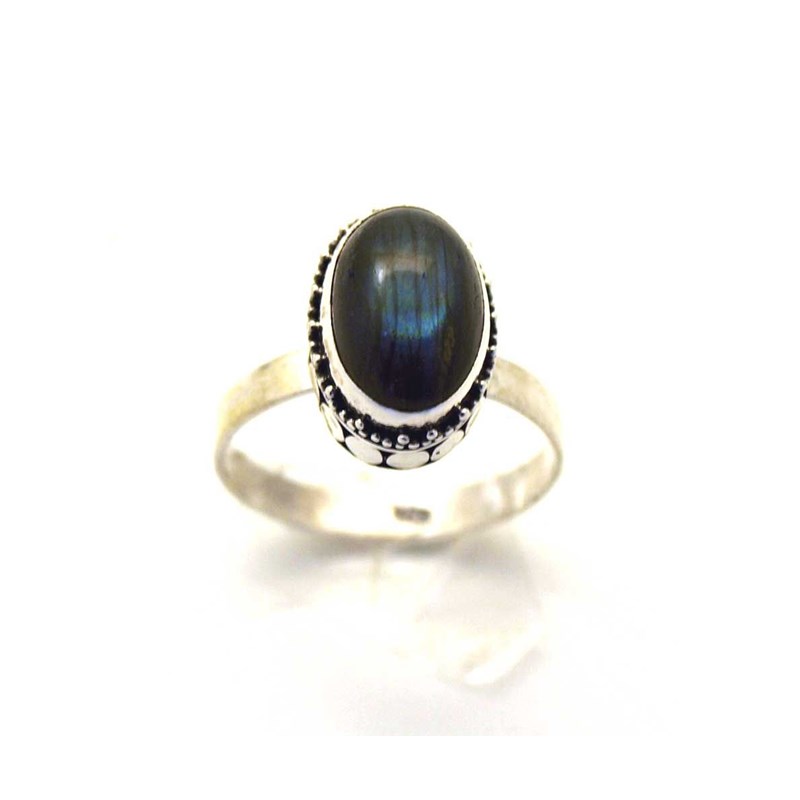 Bague argent et labradorite