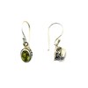 Boucles d'oreille argent et péridot - vue V2