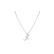 Collier Initiale Argent - Lettre K