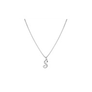Collier Initiale Argent - Lettre S