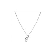 Collier Initiale Argent - Lettre T