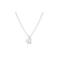 Collier Initiale Argent - Lettre U