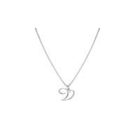 Collier Initiale Argent - Lettre V