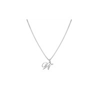 Collier Initiale Argent - Lettre W