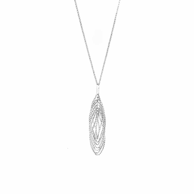 Collier Argent Diamanté Rhodié Allégro