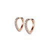 Boucles d'oreilles Ariane - Or Rosé et Cristal - vue V3