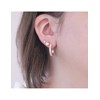 Boucles d'oreilles Aleah - Or Rosé et Cristal - vue V2