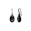 Boucles d'oreilles Teardrop Hook - Argenté et noir - vue V1