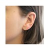 Boucles d'oreilles Lily - Doré et Cristal - vue V2